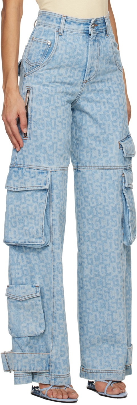 GCDS Blue Ultracargo Jeans