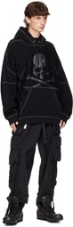 mastermind JAPAN Black Boxy Fit Stitching Hoodie