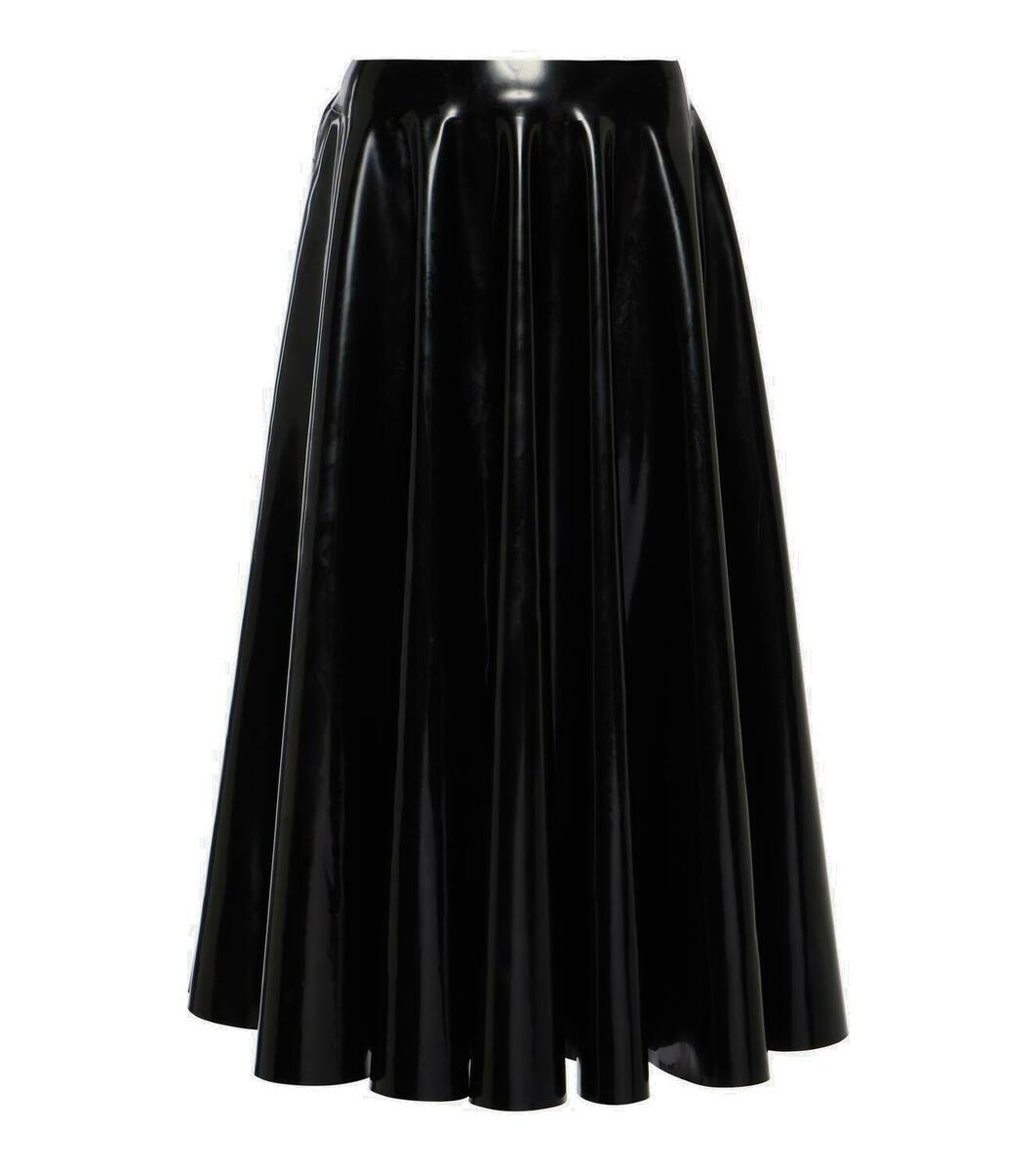 Alaïa Latex midi skirt ALAÏA