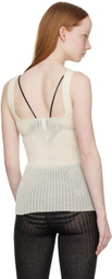 A. ROEGE HOVE Off-White Emma Tank Top