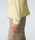 Auralee Cotton-blend pile zip-up hoodie