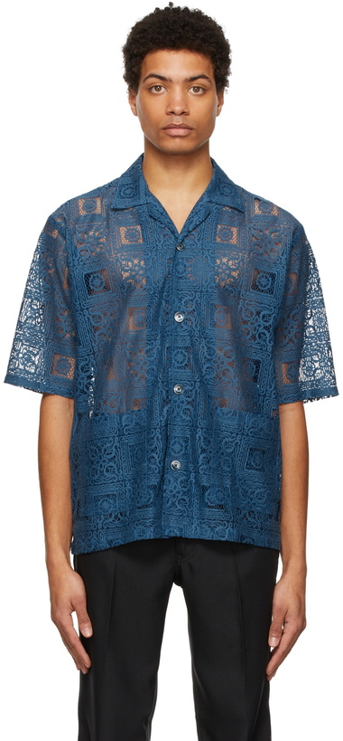 Photo: Needles Blue Lace Cabana Shirt