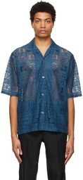 Needles Blue Lace Cabana Shirt