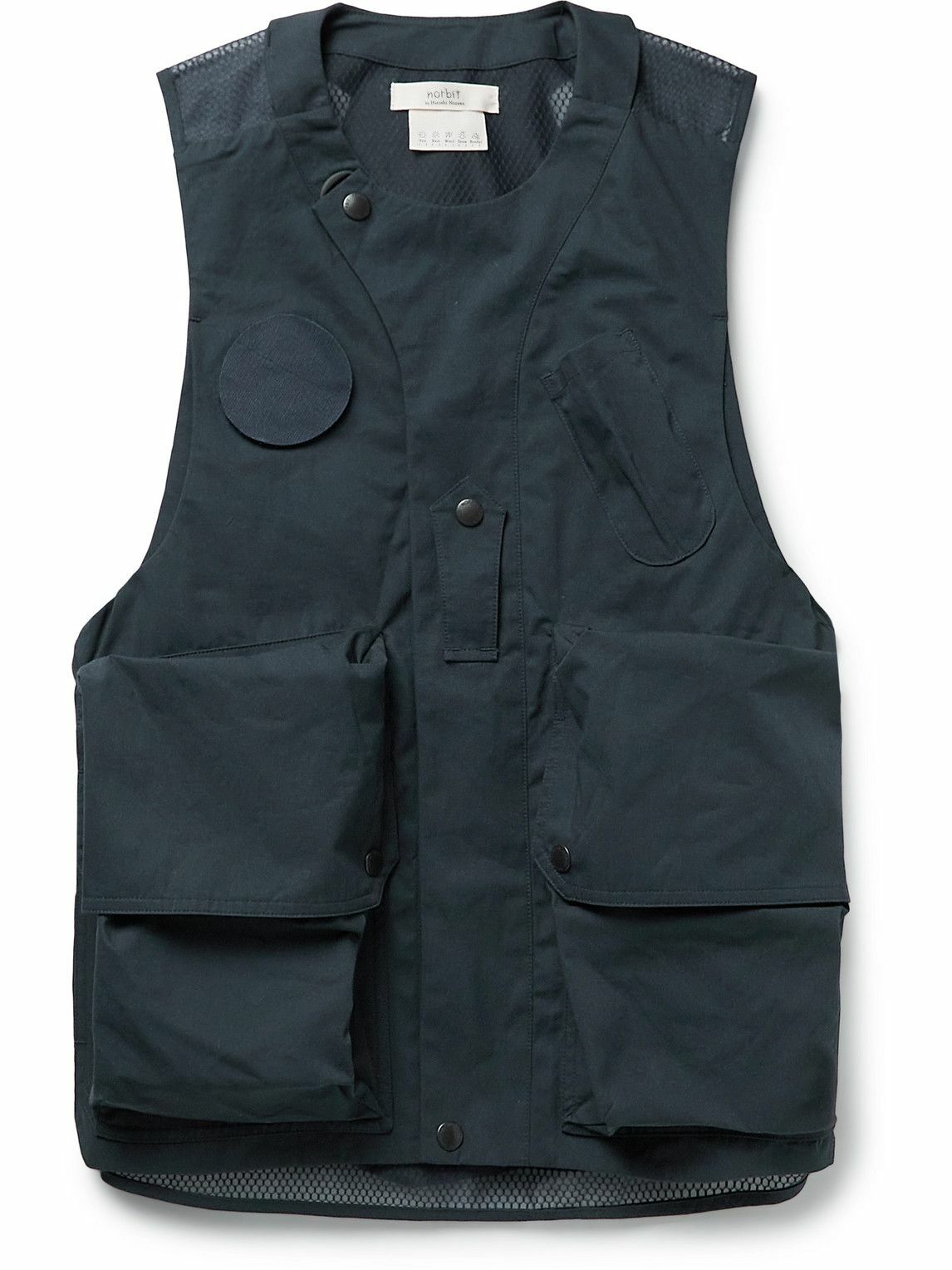 Norbit by Hiroshi Nozawa Men's Middle Layer Down Vest in Black 