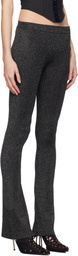 MISBHV Black Knitted Flared Trousers