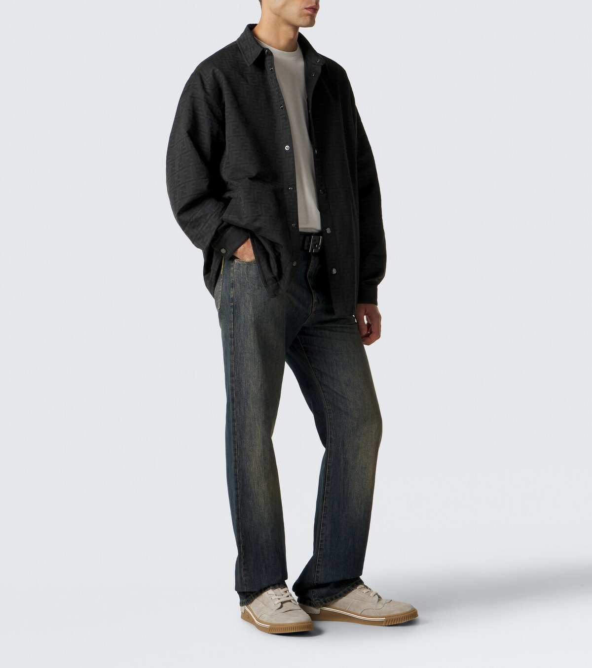 Fendi Fendi Fender suede sneakers