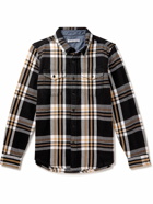 Outerknown - Blanket Checked Organic Cotton-Twill Shirt - Black