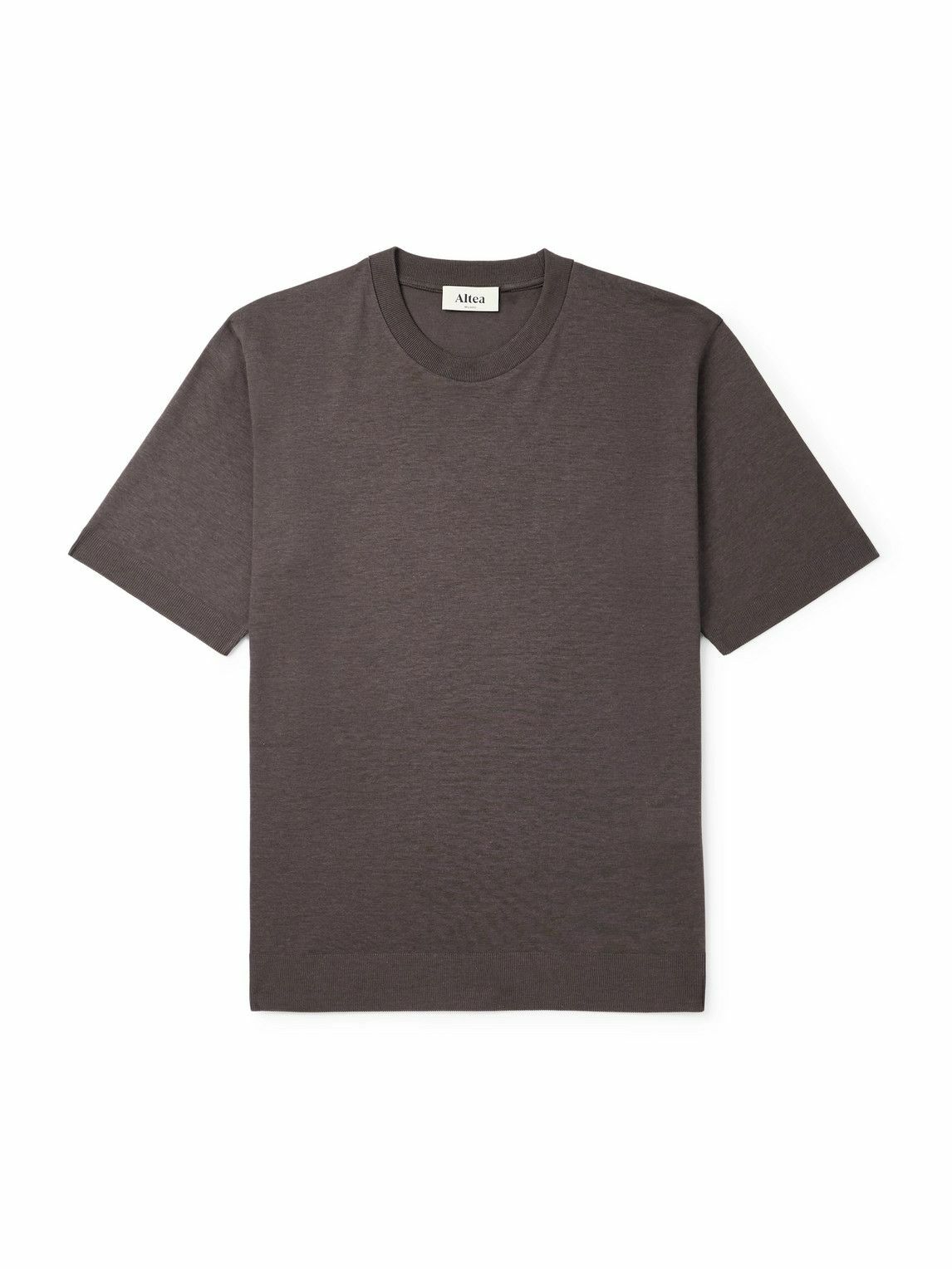 Altea - Cecil Lyocell and Cotton-Blend Jersey T-Shirt - Brown
