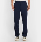 Beams Plus - Slim-Fit Striped Twill Trousers - Men - Navy