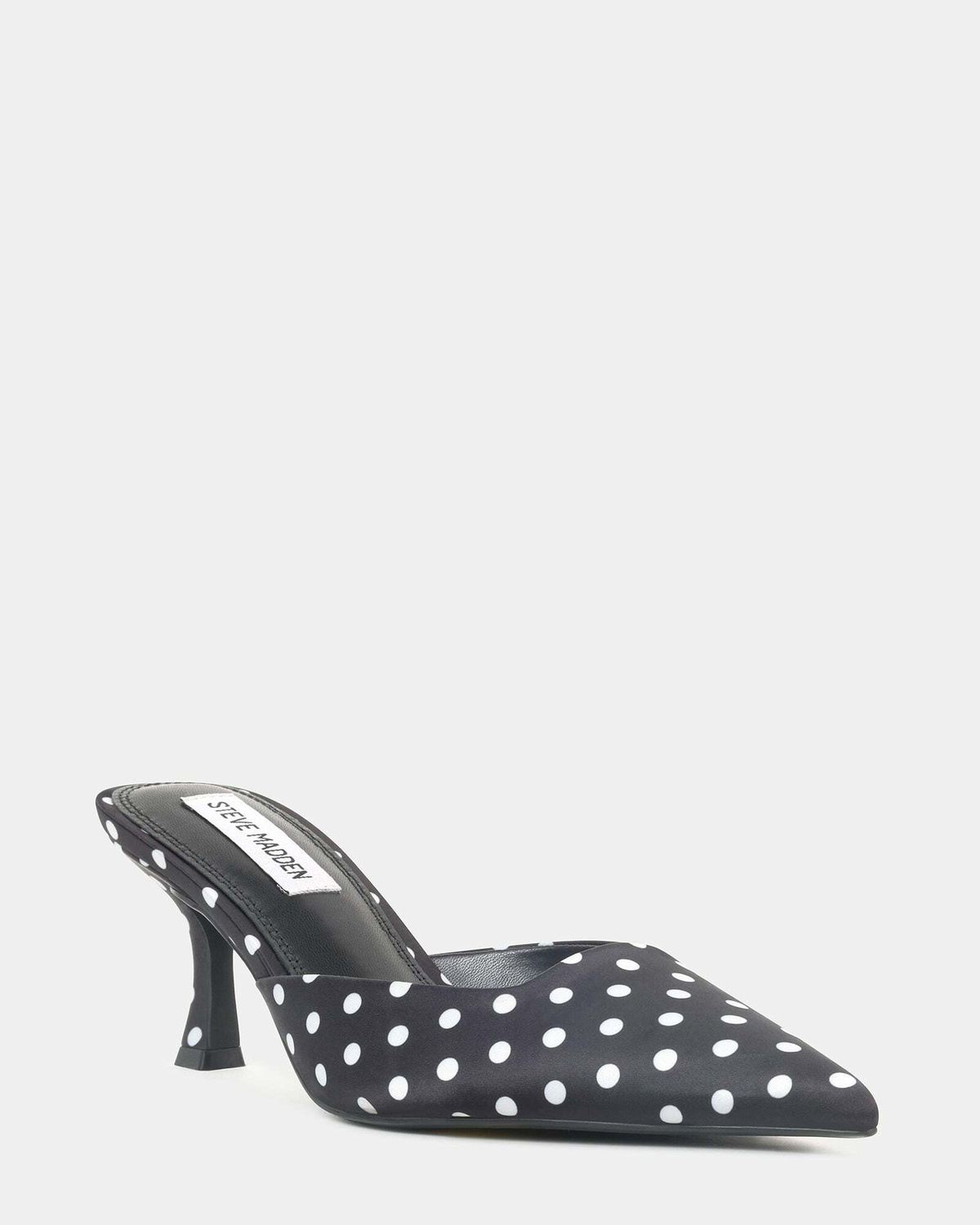 Steve Madden Velmaa Heels in Black Satin