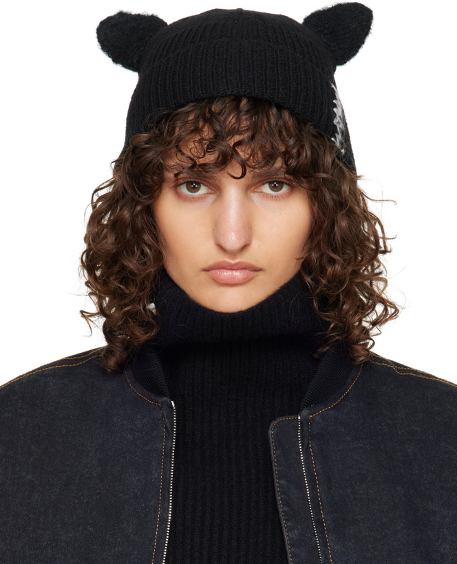 Photo: Marni Black Wool & Mohair Ears Beanie