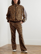 KAPITAL - Webbing-Trimmed Leopard-Print Tech-Jersey Track Jacket - Animal print