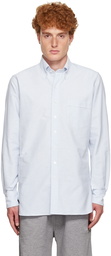 Drake's Blue Oxford Shirt