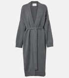 Extreme Cashmere N°105 Coat belted cashmere wrap cardigan