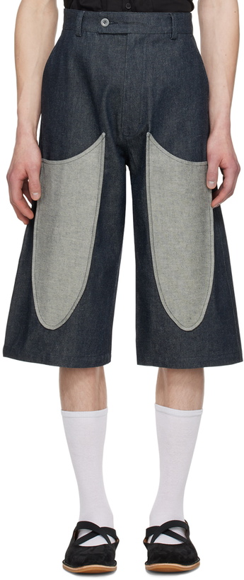 Photo: STRONGTHE SSENSE Exclusive Gray Denim Shorts