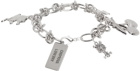 Chopova Lowena Silver Charm Barb Bracelet