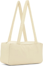 AMOMENTO Off-White Padded Square Shoulder Bag
