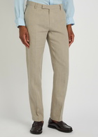 Sunspel Tapered-leg Linen Trousers Sand
