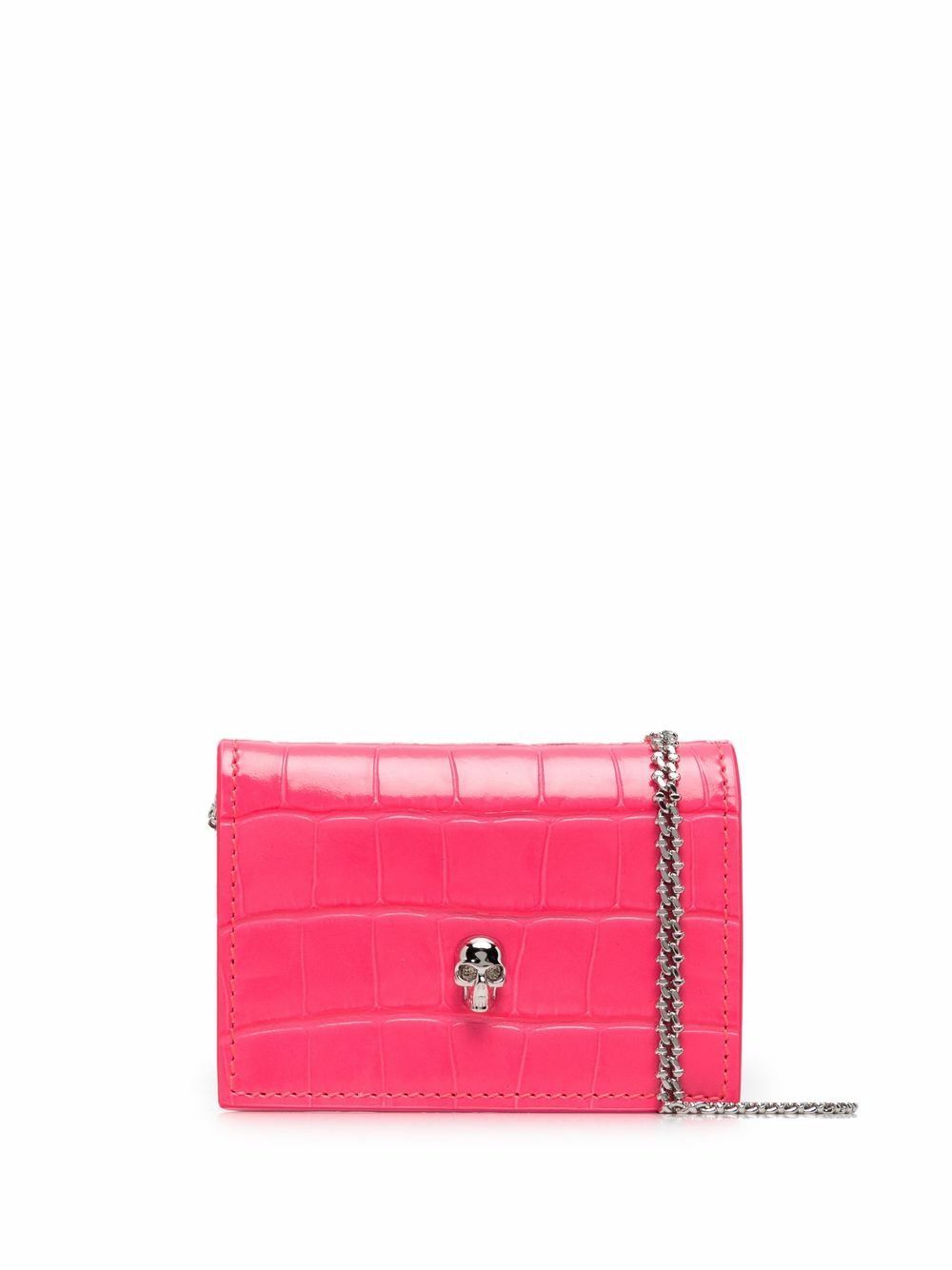 Women's Skull Pattern Leather Clutch Wallet - Vegan, Zip Around, With Card Slots & Coin Pocket - View #6