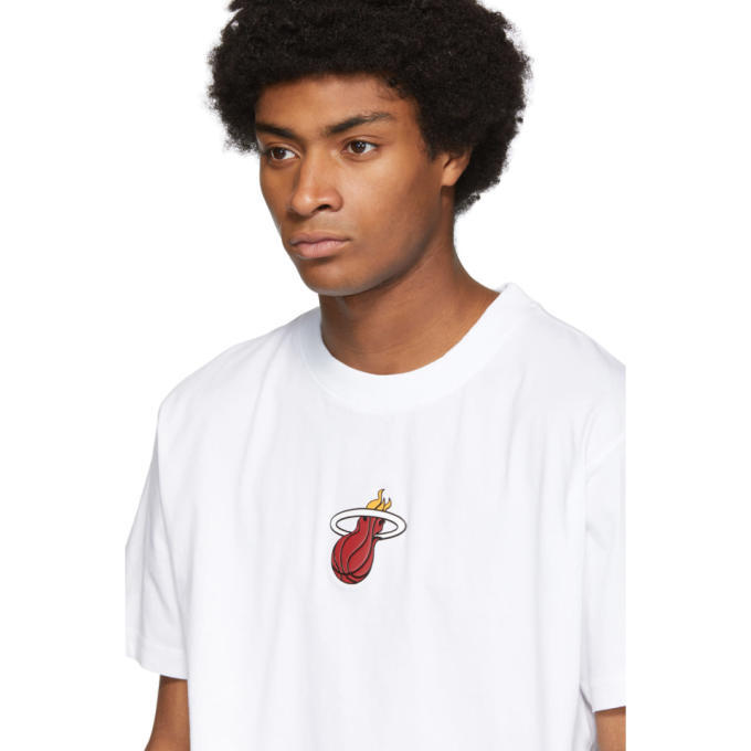 White New Era NBA Miami Heat Graphic T-Shirt