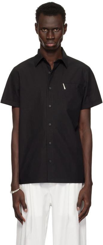 Photo: HYEIN SEO Black Pin Short Sleeve Shirt