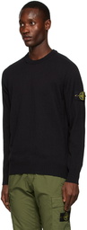 Stone Island Black Stocking Stitch Sweater