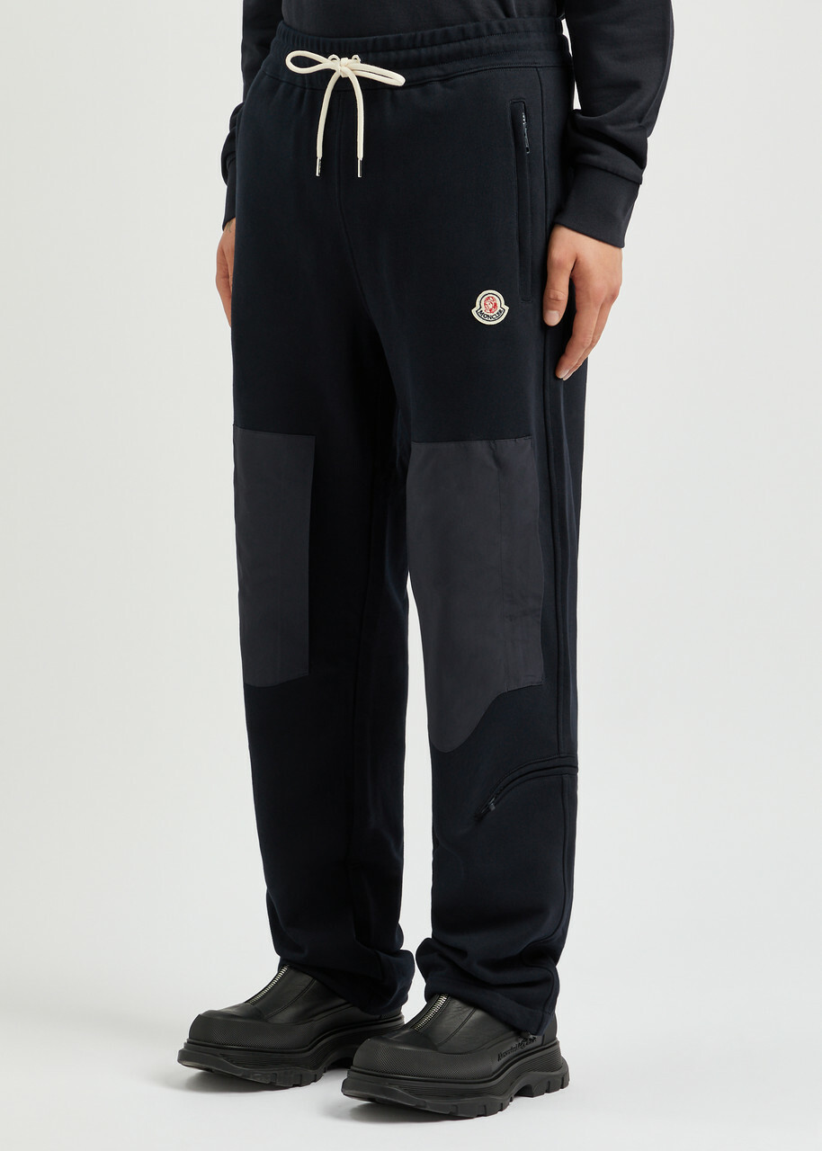 Moncler Genius X Billionaire Boys Club Panelled Cotton Sweatpants Navy