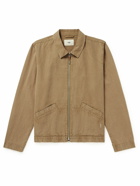 Folk - Signal Cotton and Linen-Blend Canvas Blouson Jacket - Brown