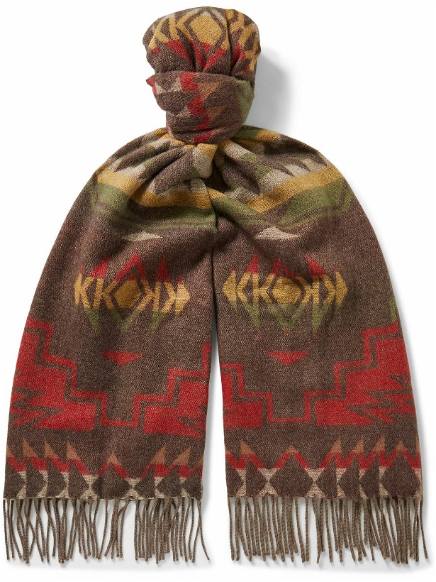 Photo: RRL - Morgan Wool and Cashmere-Blend Jacquard Scarf