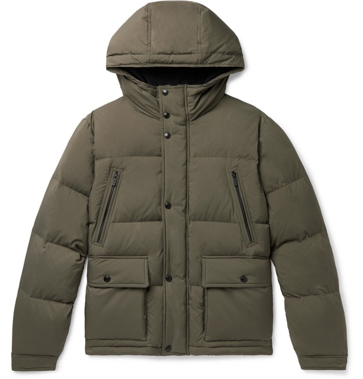 Photo: Tod's - Quilted Shell Hooded Down Jacket - Green