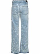 AMIRI Floral Embellished Straight Denim Jeans