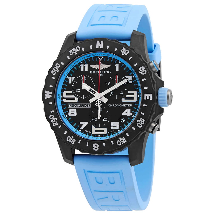 Photo: Breitling Professional Chronograph Quartz Chronometer Black Dial Mens Watch X82310281B1S1
