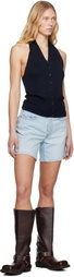 Levi's Blue 501 Original Fit Mid-Thigh Lightweight Denim Shorts