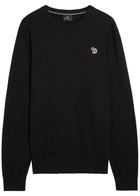 PS Paul Smith Appliquéd Cotton Jumper Black