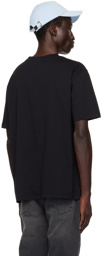 Balmain Black 'Balmain' Embroidered T-Shirt