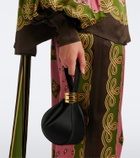 Amanu Zambia satin top-handle bag