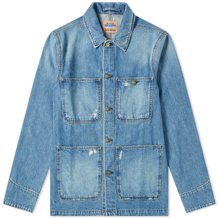 Photo: Acne Studios Albyr Ripped Denim Work Jacket