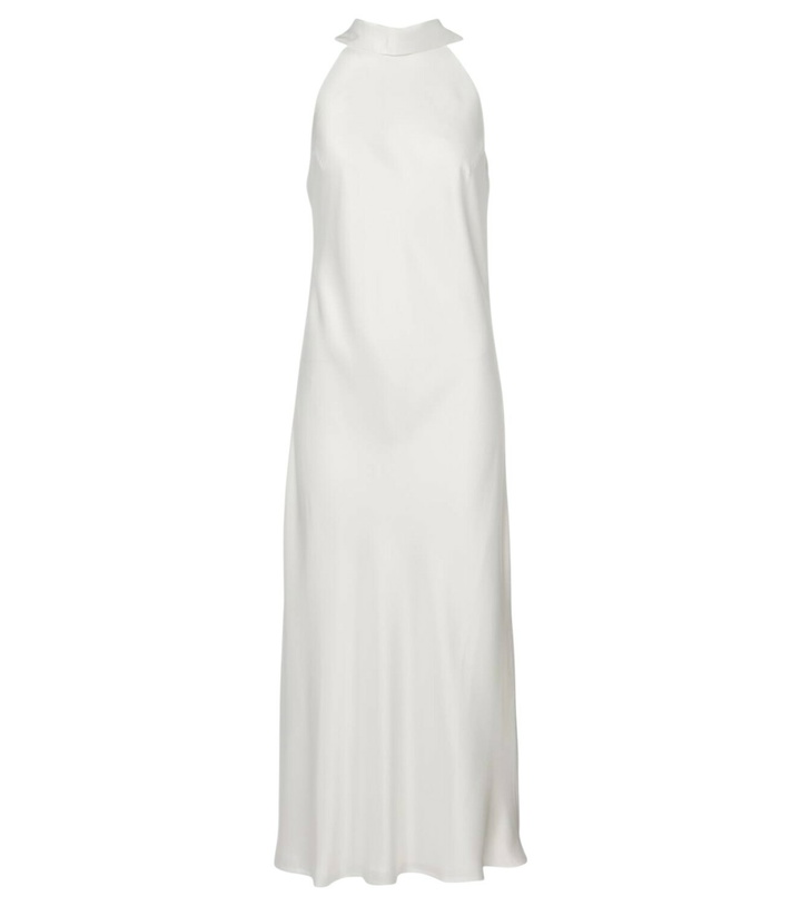 Photo: Galvan Bridal Sienna satin maxi dress