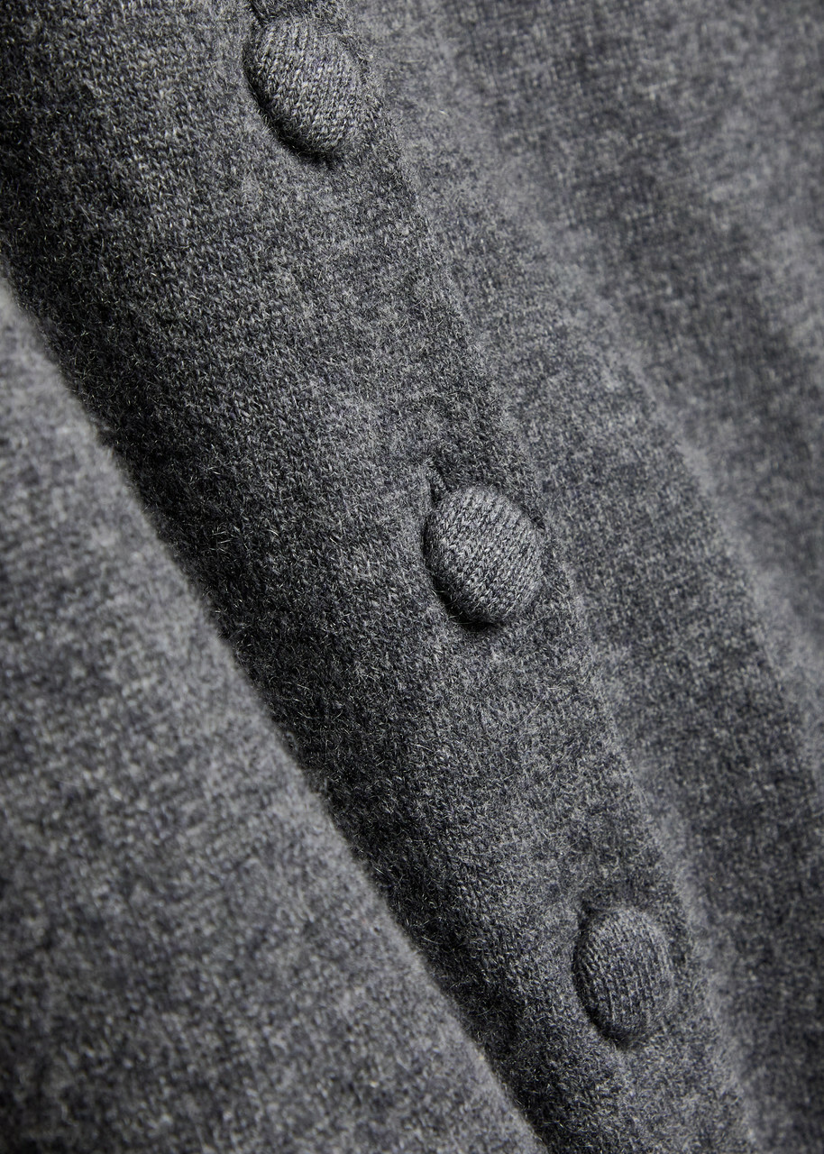 Lisa Yang Rhea Cashmere Cardigan Coat Grey
