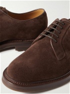 Brunello Cucinelli - Suede Derby Shoes - Brown