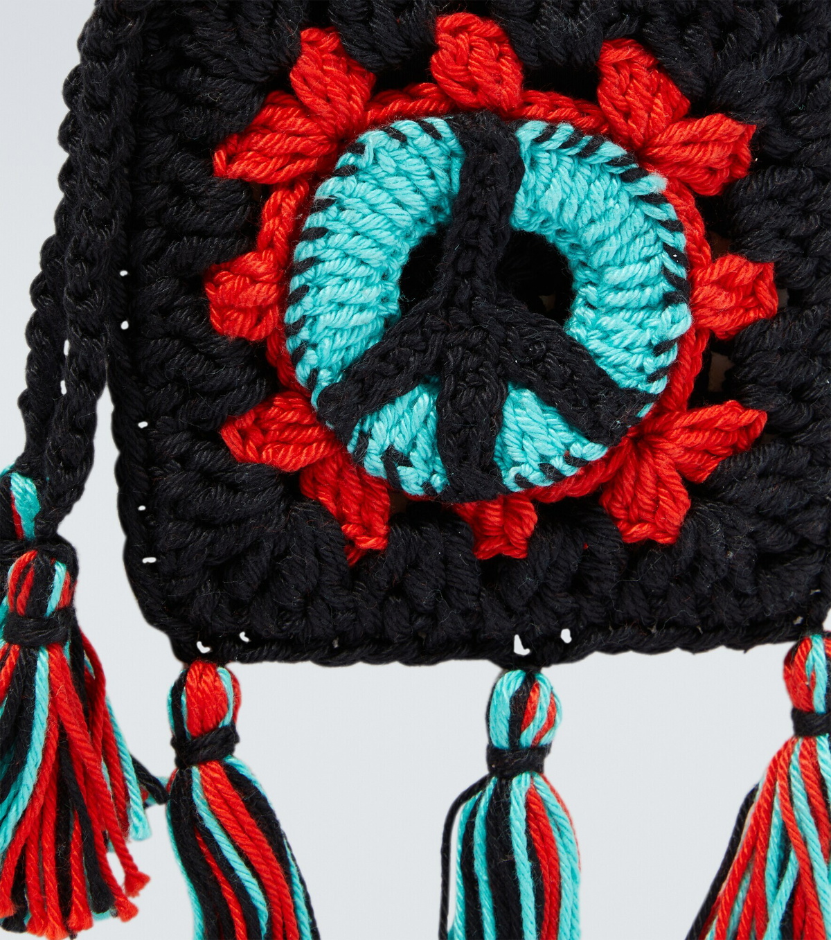 Alanui - Stay Positive crochet AirPods case with strap
