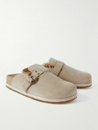 Polo Ralph Lauren - Turbach Shearling-Lined Suede Clogs - Neutrals