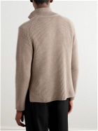 Stòffa - Slim-Fit Ribbed Cashmere Sweater - Brown