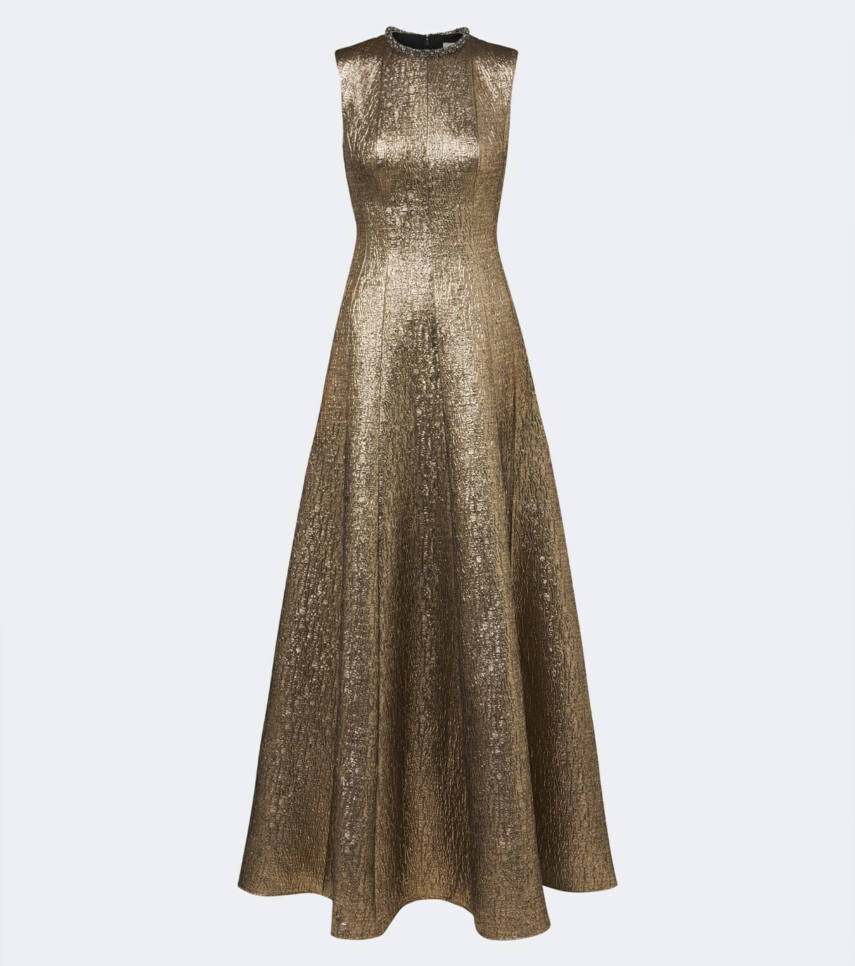 Roland Mouret Embellished lamé jacquard gown
