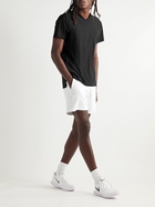 Lululemon - Mesh-Trimmed Stretch-Jersey Half-Zip Tennis T-Shirt - Black