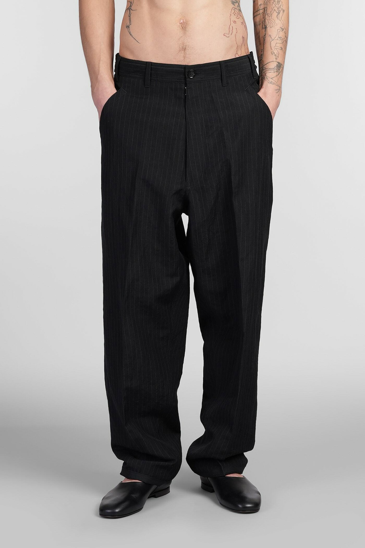 Maison Margiela Pants In Black Wool Maison Margiela