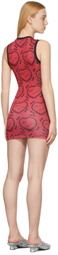 Maisie Wilen Red Muscle Beach Short Dress
