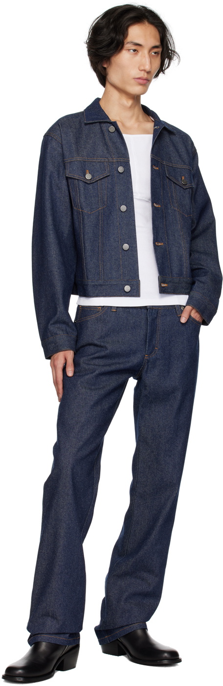 K.NGSLEY Indigo Cropped Denim Jacket