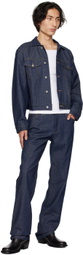 K.NGSLEY Indigo Cropped Denim Jacket