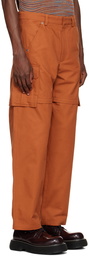 Jacquemus Orange Le Papier 'Le Pantalon Pêche' Cargo Pants